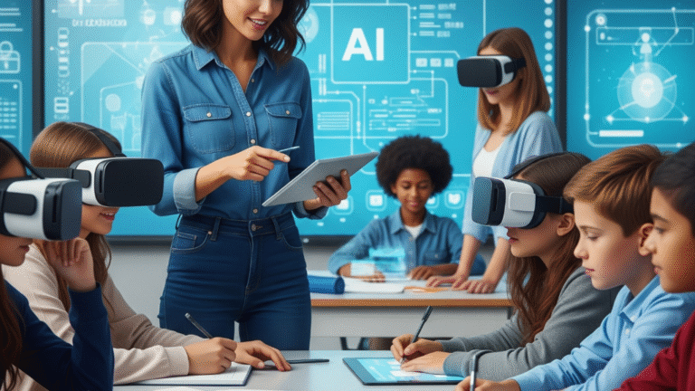 Teacher analyzing AI-generated essay on laptop, symbolizing the modern education crisis.