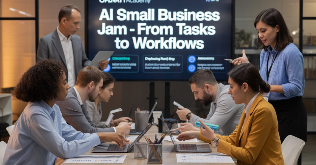 AI Small Business Jam hands-on AI literacy workshop